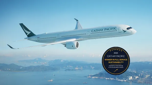 ​飞向可持续的未来：国泰荣获Airline Ratings 2025可持续发展奖项